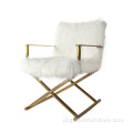 Krzesło Jodi White Sheepskin